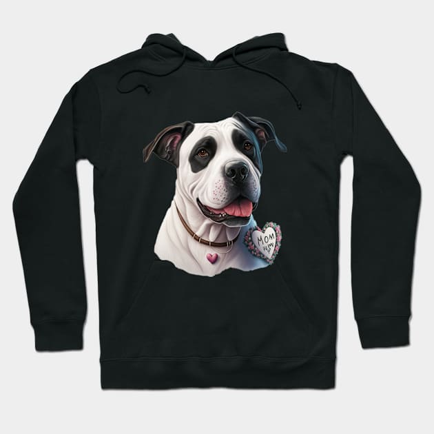 Valentine's day mom love dog Hoodie by  El-Aal